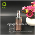 30ml High quality acrylic airless pump bottle rose gold cosmetic bottle